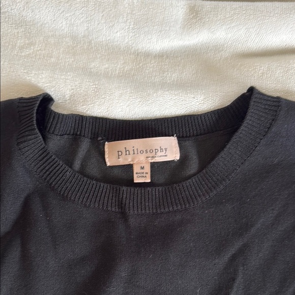 Philosophy Black Top with Gold Button Details - Picture 4 of 5